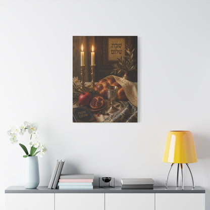 Shabbat Blessing Sacred Table Wall Art & Canvas Print