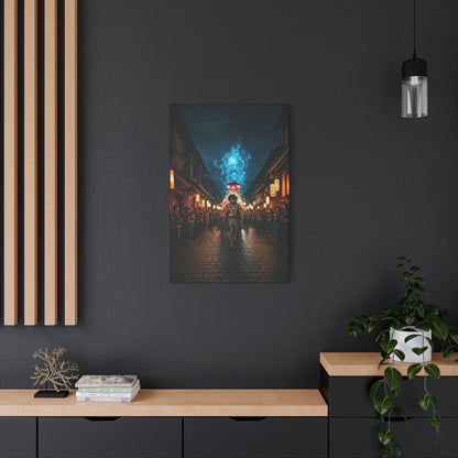 Spirit Procession of the Blue Flame Wall Art & Canvas Prints