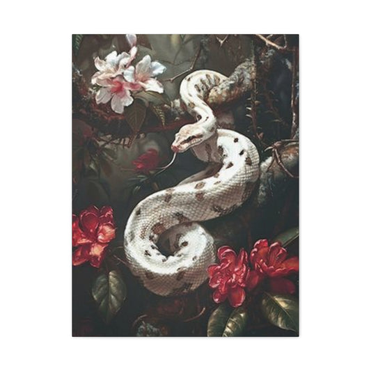 White Snake On Branch Wall Art & Canvas Prints