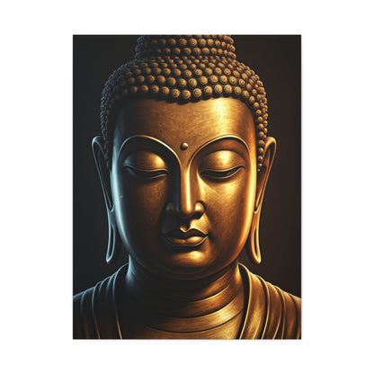 Shadow Glow Buddha Meditation Portrait Wall Art & Canvas Prints