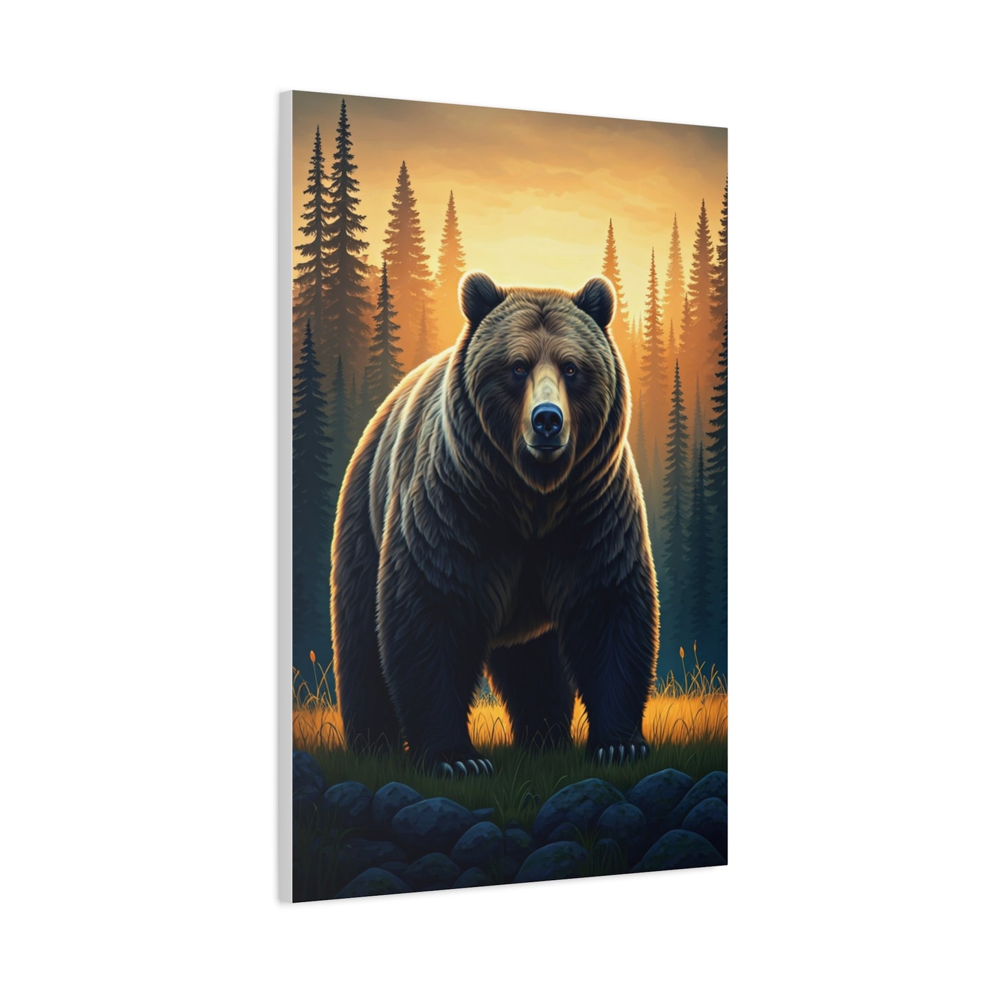 Calm Forest Bear Portrait Wall Art & Canvas Prints