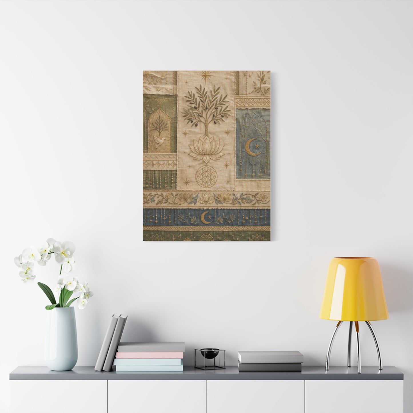 Sacred Textile Harmony Wall Art & Canvas Print