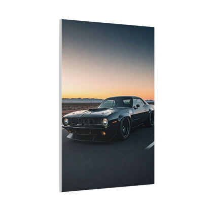 1970 Plymouth ’Cuda Shaker Hood Desert Charge Wall Art & Canvas Prints