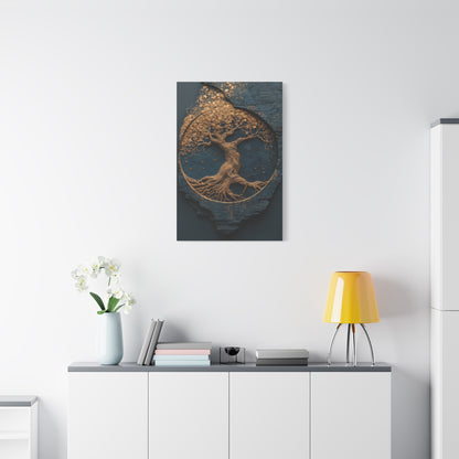 Gold Tree of Life Relief Wall Art & Canvas Print