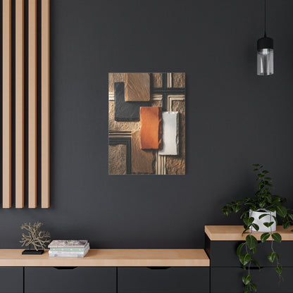 Sculptural Stone Geometry Composition Wall Art & Canvas Print