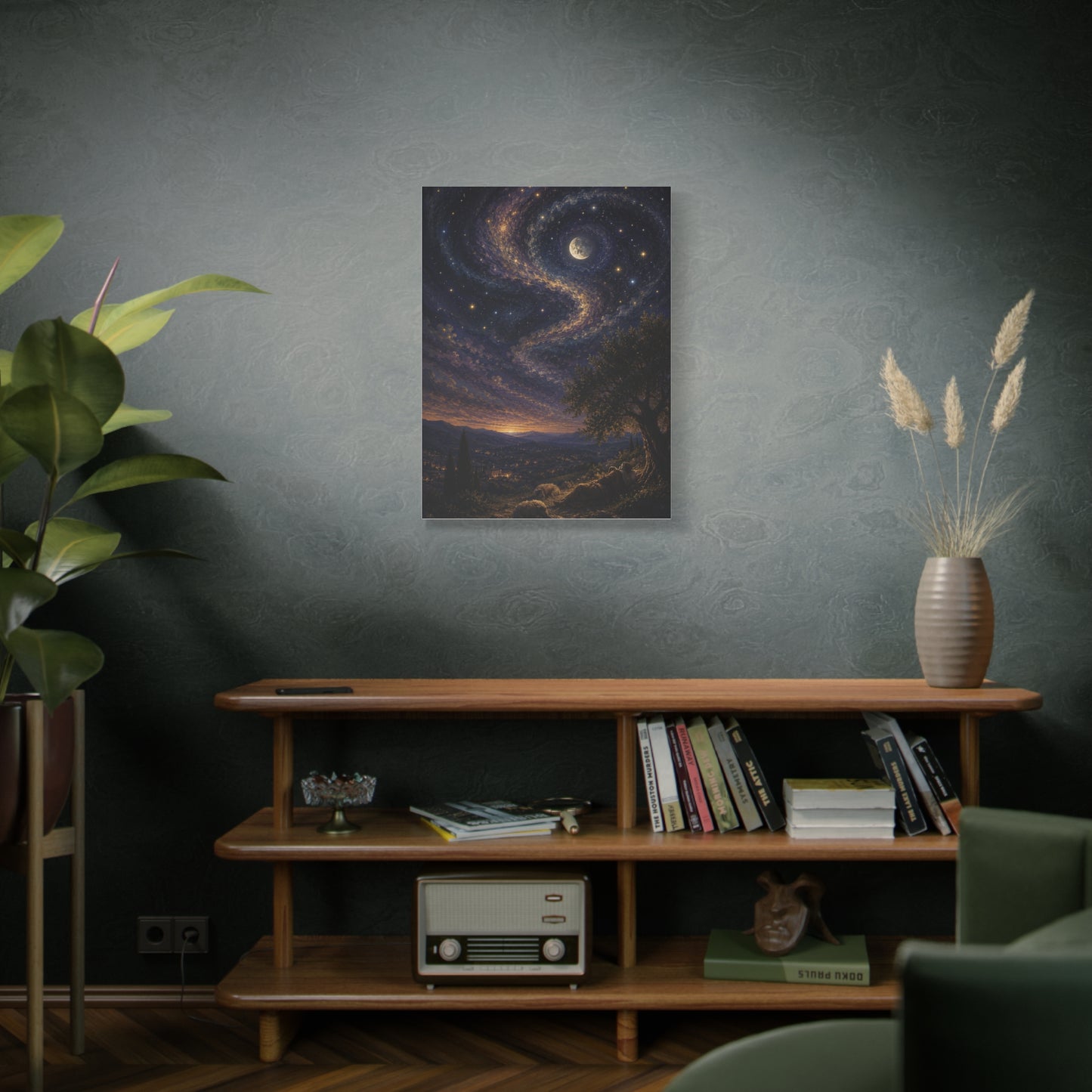 Psalm 8 Celestial Wonder Scripture Wall Art & Canvas Print