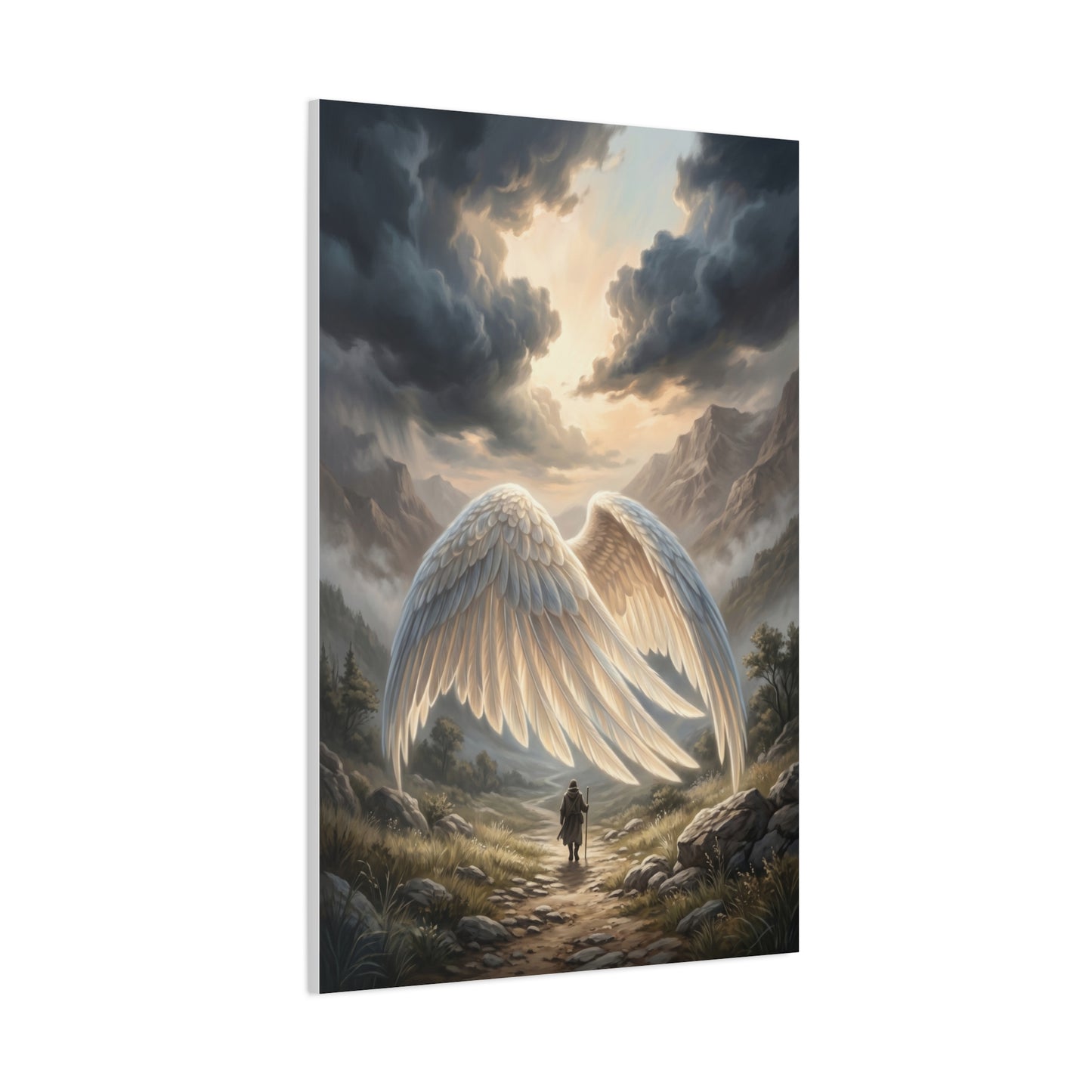 Psalm 91 Wings of Refuge Scripture Wall Art & Canvas Print