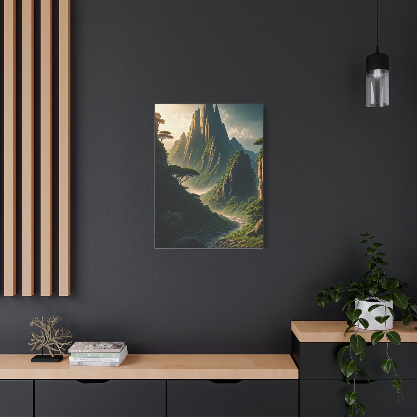 Mystical Mountain Valley Landscape Wall Art & Canvas Prints