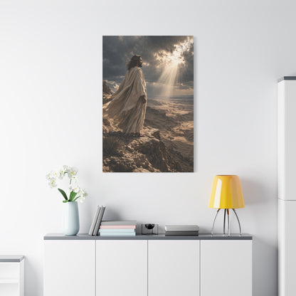 Christ Overlooking the Wilderness Light Wall Art & Canvas Print