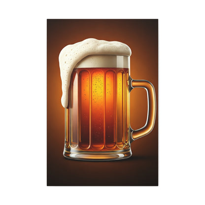 Golden Brew Glow Wall Art & Canvas Print