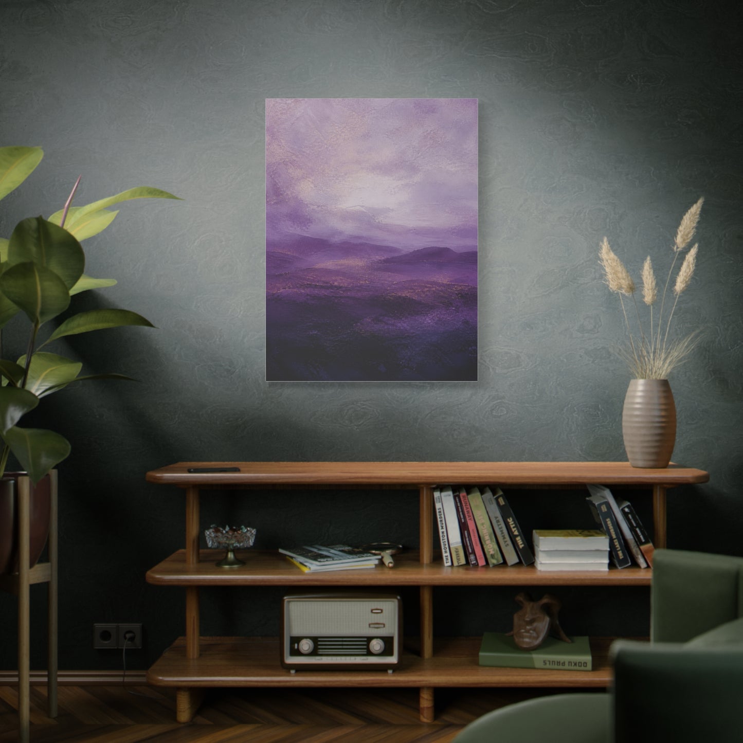 Amethyst Horizon Landscape Wall Art & Canvas Print