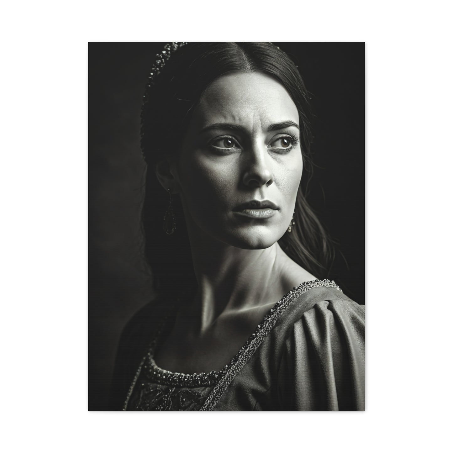 Quiet Grace Black & White Portrait Wall Art & Canvas Prints