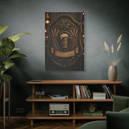 Irish Pub Heritage Crest Wall Art & Canvas Print