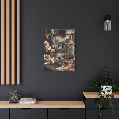 Luxury Espresso Machine Café Scene Wall Art & Canvas Print