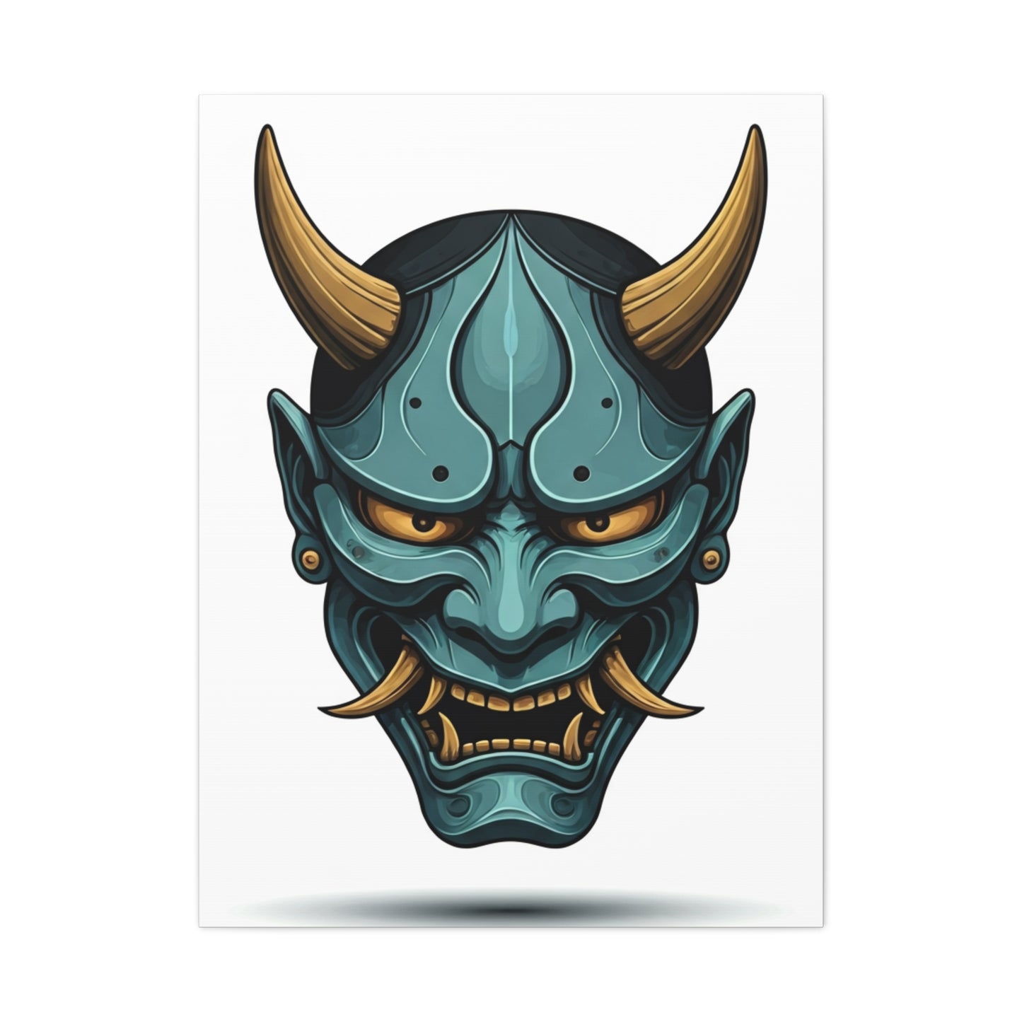 Oni Demon Mask Wall Art & Canvas Prints