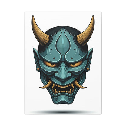 Oni Demon Mask Wall Art & Canvas Prints