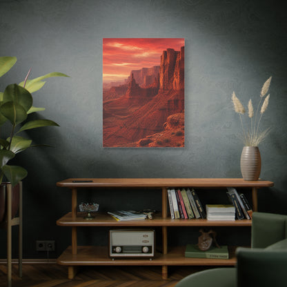 Desert Red Canyon Landscape Wall Art & Canvas Print