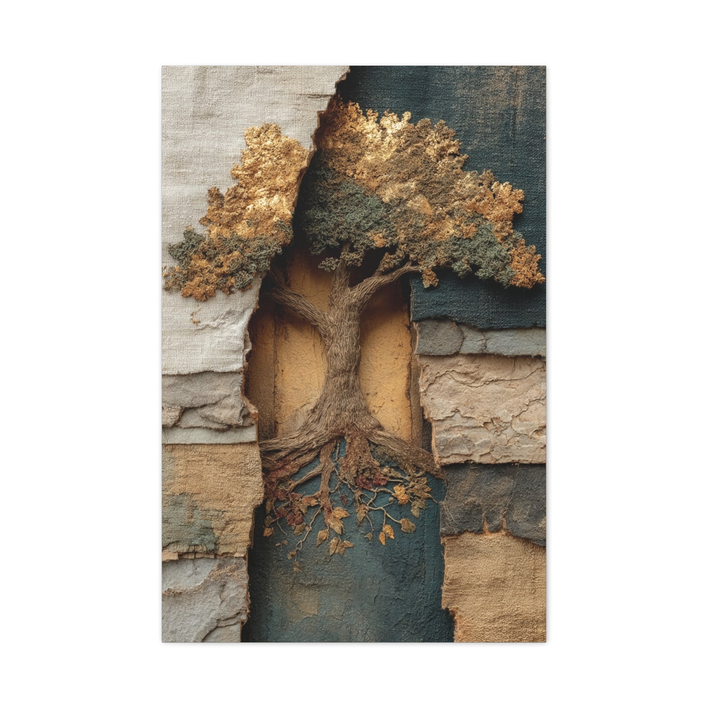 Tree of Life Textural Relief Wall Art & Canvas Print
