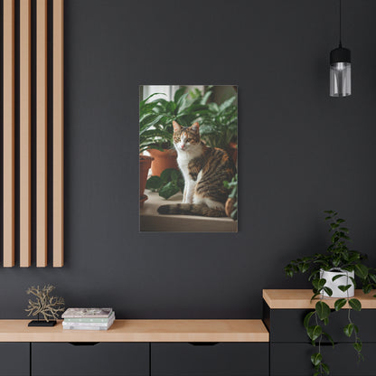 Serene Garden Cat Wall Art & Canvas Prints