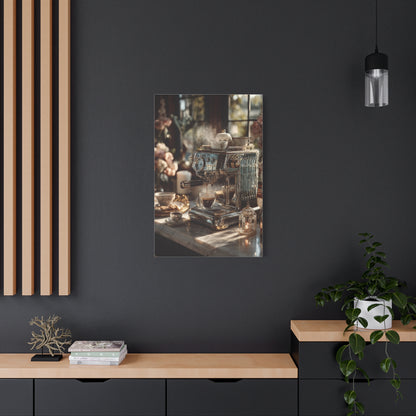 Luxury Espresso Machine Café Scene Wall Art & Canvas Print