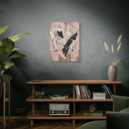 Reclaimed Mixed Media Heartless Romance Wall Art & Canvas Print