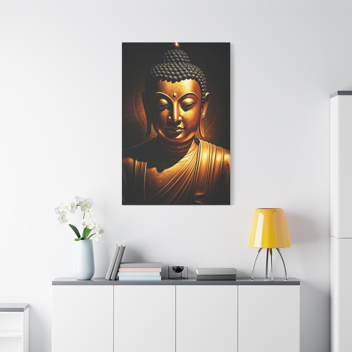 Candlelit Buddha Tranquility Wall Art & Canvas Prints