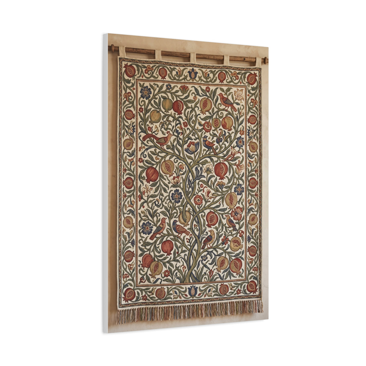 Medieval Floral Tree Tapestry Wall Art & Canvas Print