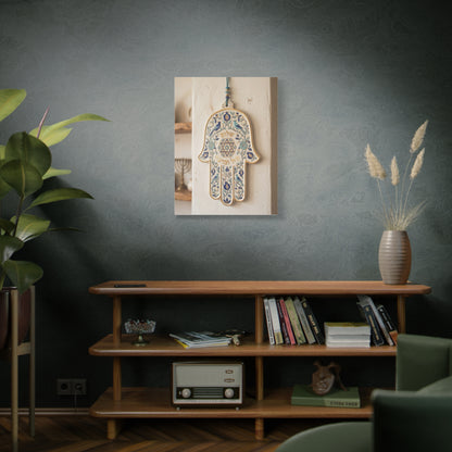 Ceramic Hamsa Blessing Wall Art & Canvas Print