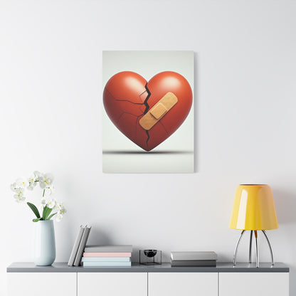 Patched Heart Wall Art & Canvas Prints