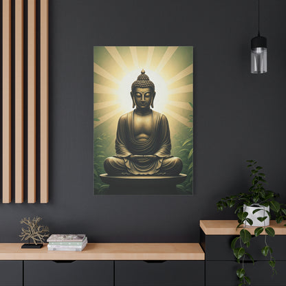 Sunburst Serenity Buddha Meditation Wall Art & Canvas Prints