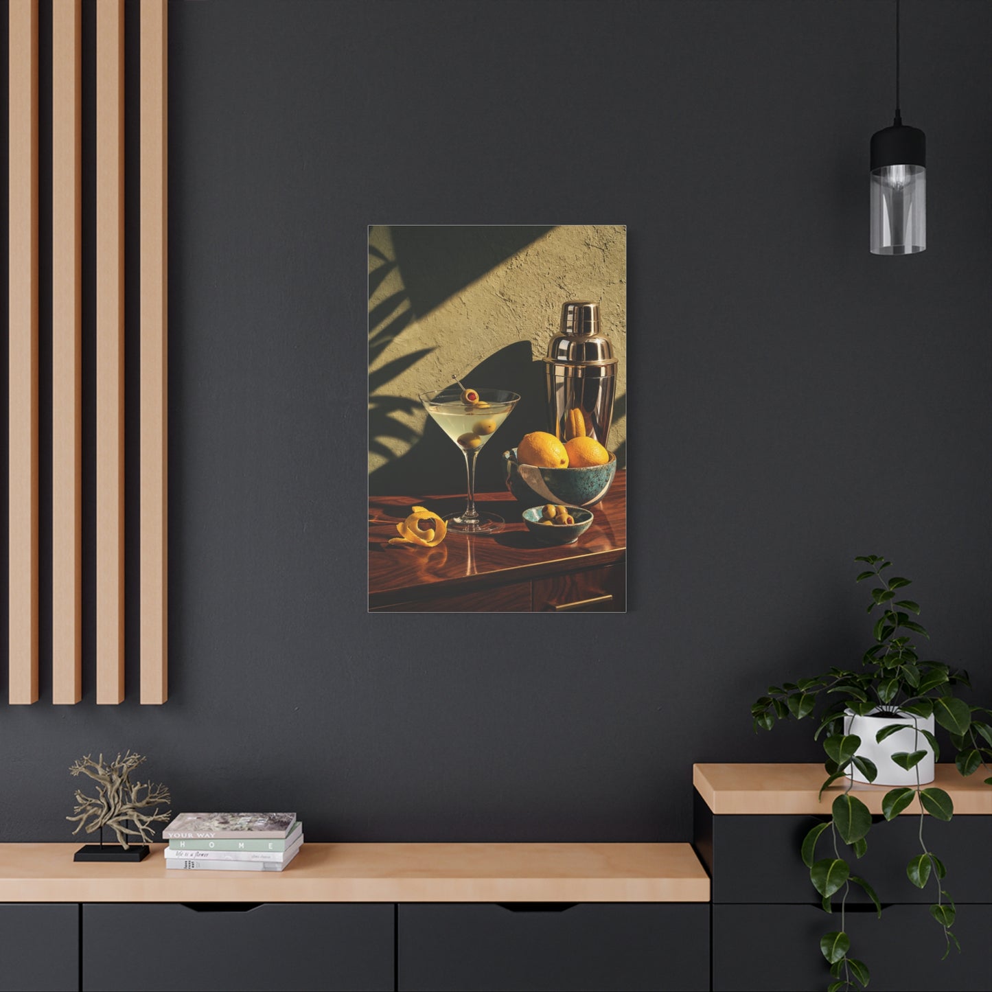 Graphic Cocktail Bar Still Life Wall Art & Canvas Print