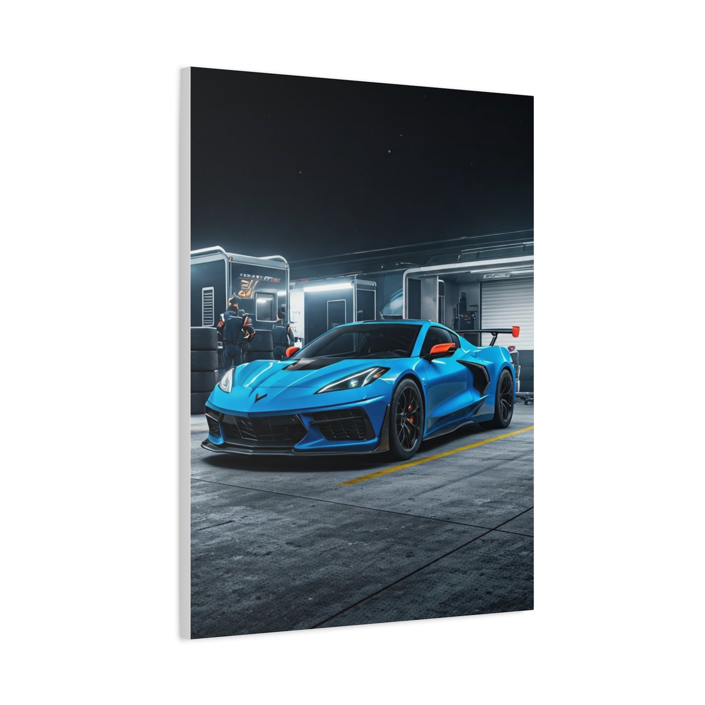 Chevrolet Corvette C8 Z06 Paddock Night Scene Wall Art & Canvas Prints