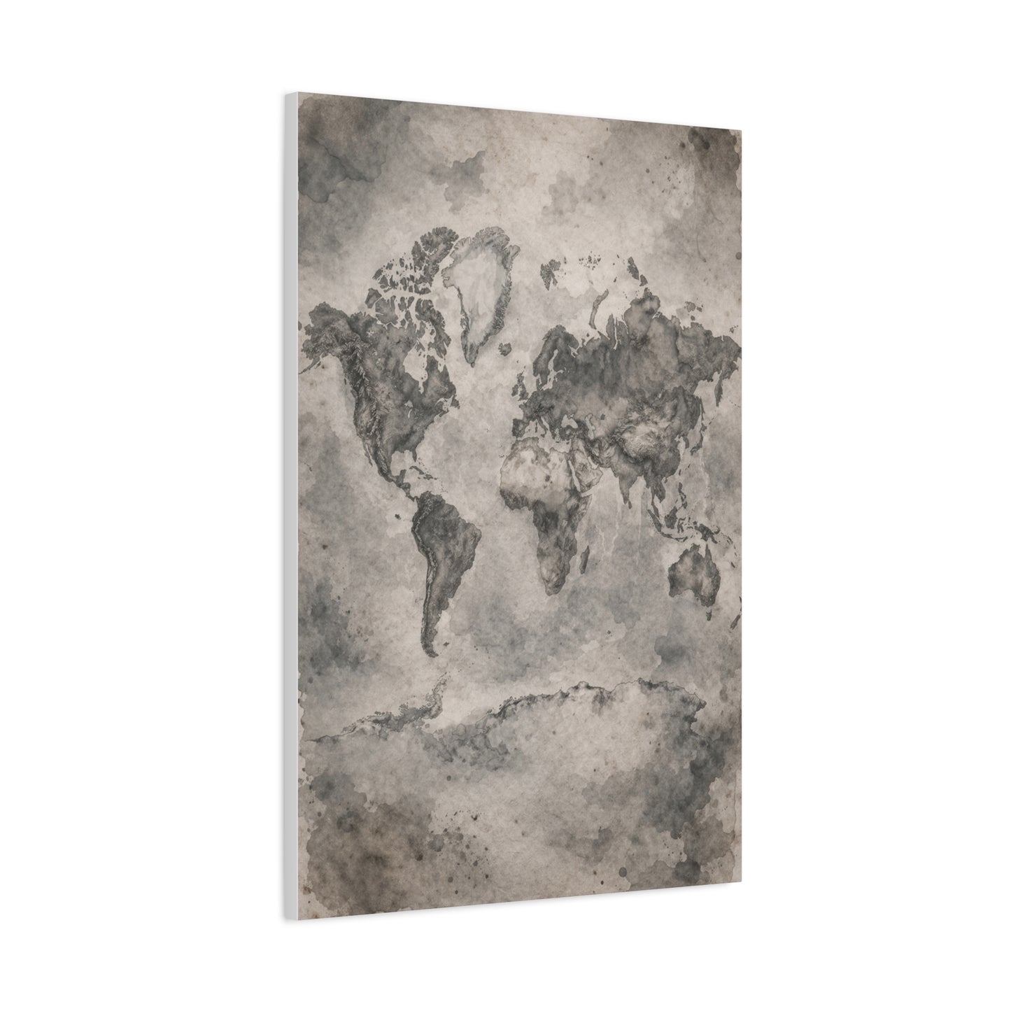 Vintage World Map Wash Wall Art & Canvas Print