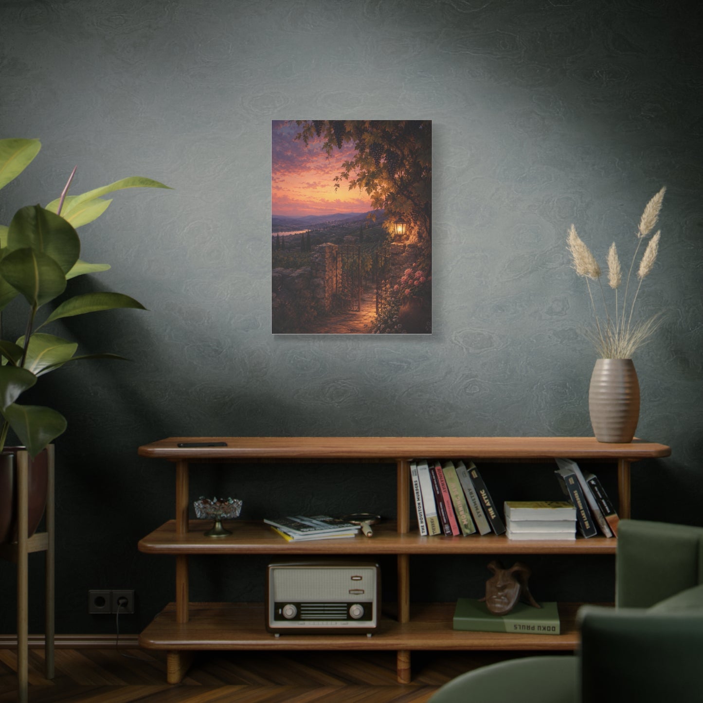 Song of Solomon Vineyard Dusk Scripture Wall Art & Canvas Print
