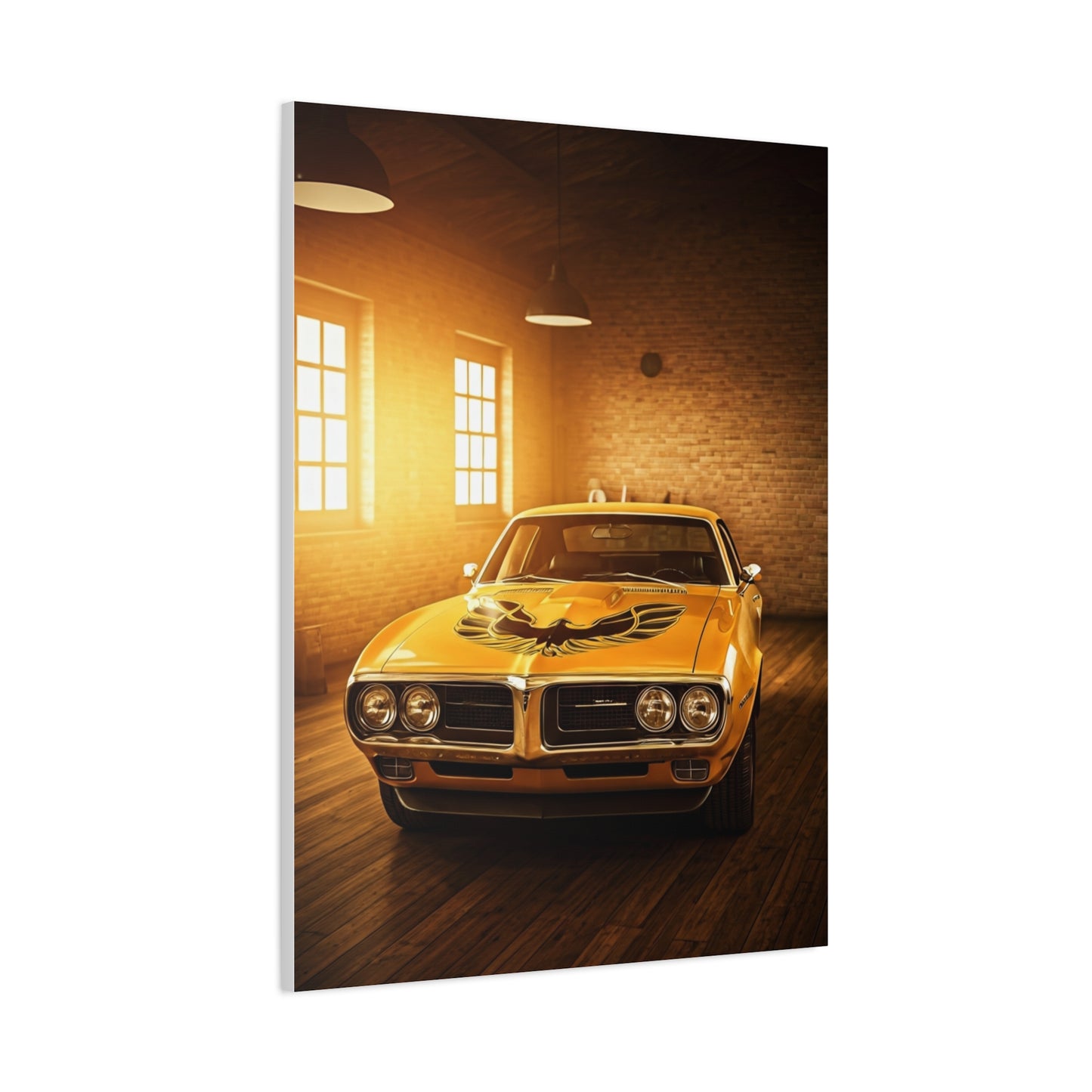 Pontiac Firebird Trans Am Hood Bird Icon Wall Art & Canvas Prints