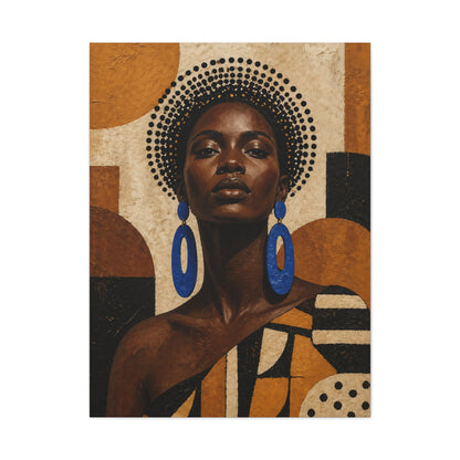 Afrocentric Power Portrait Wall Art & Canvas Print