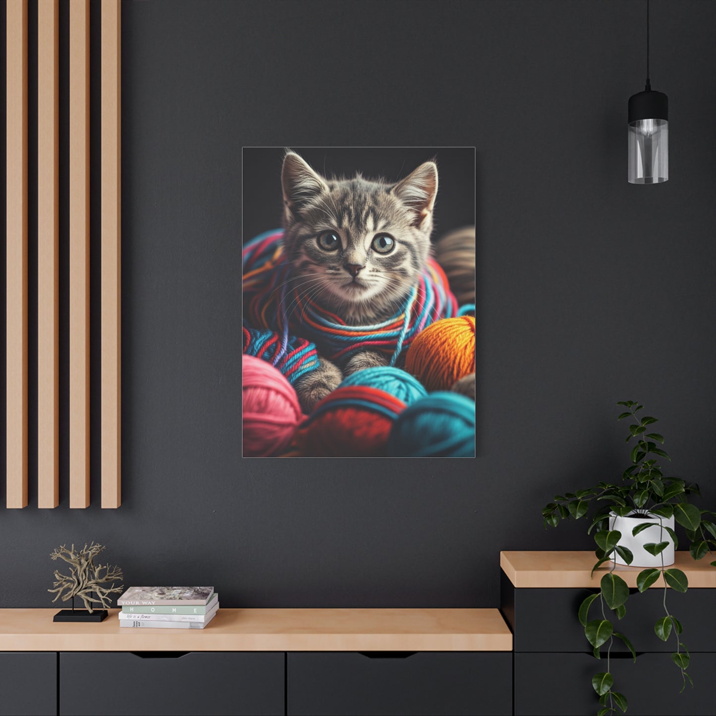 Whiskers in Wool Wall Art & Canvas Print