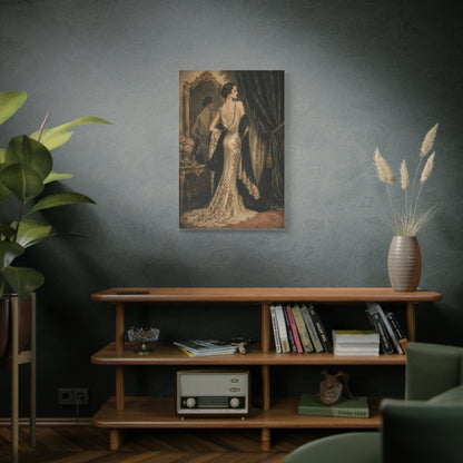 Art Deco Couture Evening Portrait Wall Art & Canvas Print