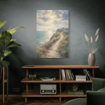 Psalm 27 Coastal Light Scripture Wall Art & Canvas Print