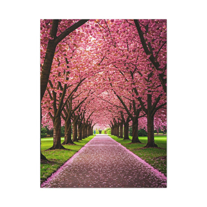Cherry Blossom Tunnel Spring Pathway Wall Art & Canvas Prints