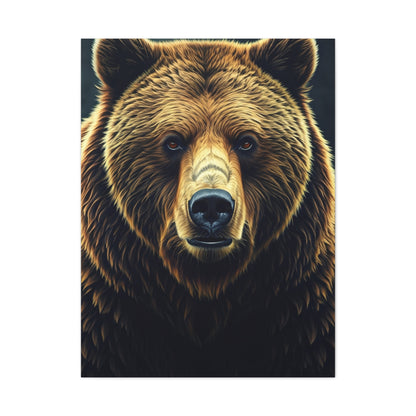 Majestic Brown Bear Portrait Wall Art & Canvas Prints