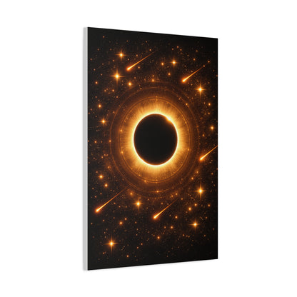 Golden Eclipse Celestial Wall Art & Canvas Print