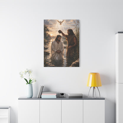 Baptism of Christ Sacred River Wall Art & Canvas Print