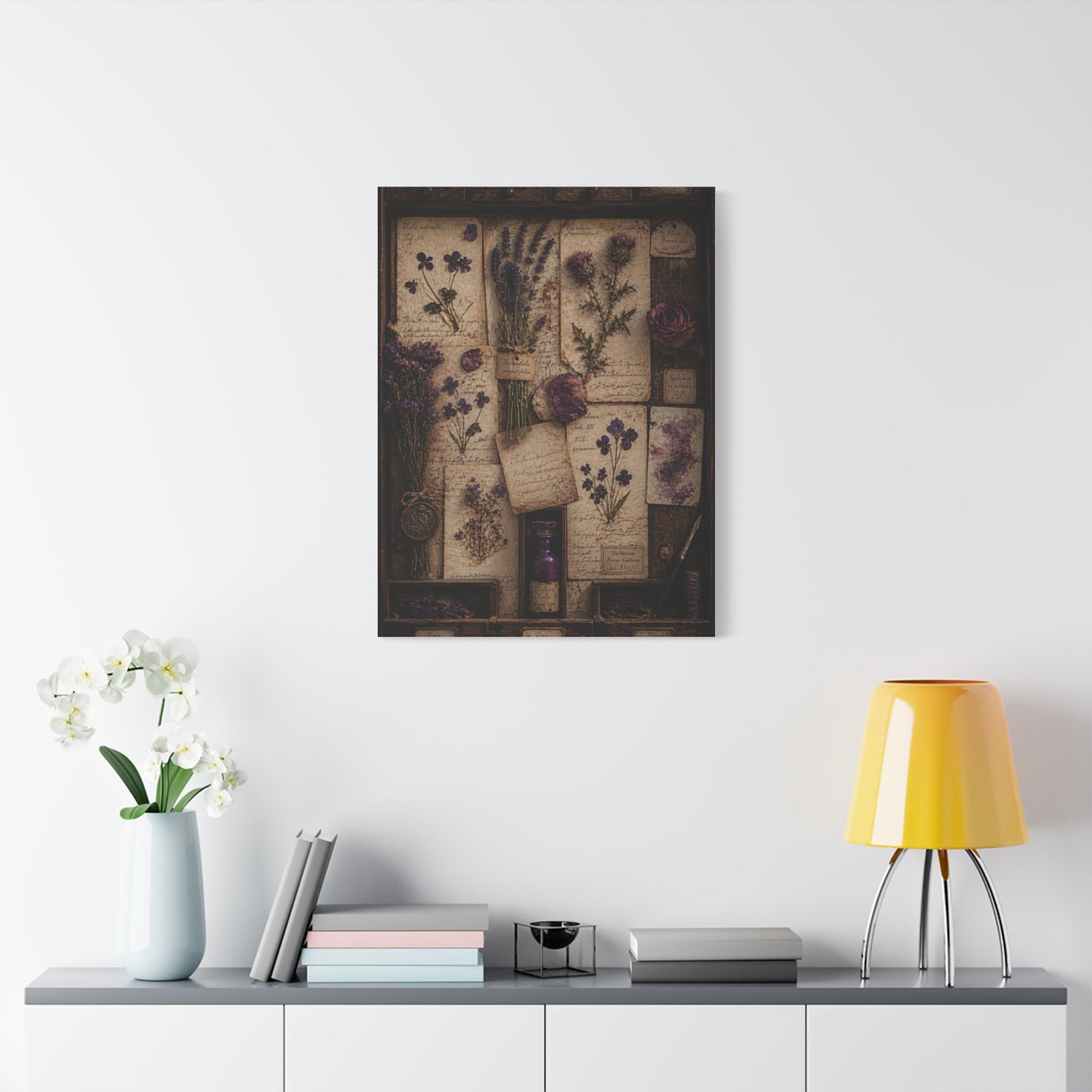 Antique Botanical Herbarium Study Wall Art & Canvas Print