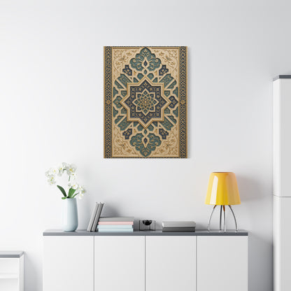 Ornate Islamic Geometric Relief Wall Art & Canvas Print