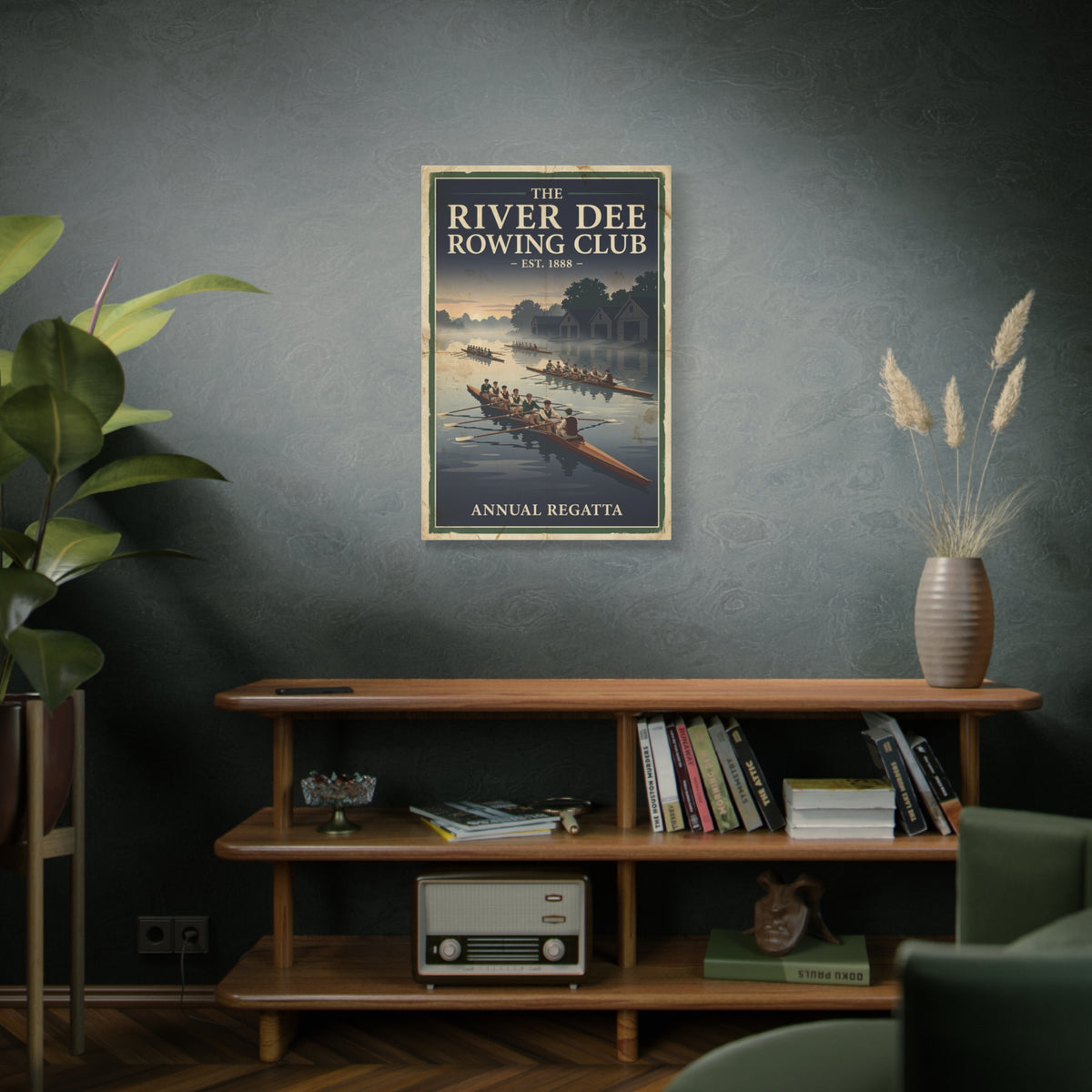 Heritage Rowing Regatta Poster Wall Art & Canvas Print