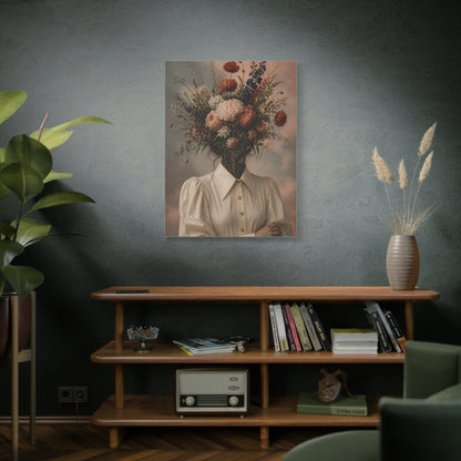 Surreal Floral Identity Portrait Wall Art & Canvas Print