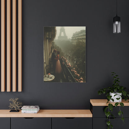 Paris Balcony Dawn Romance Wall Art & Canvas Print