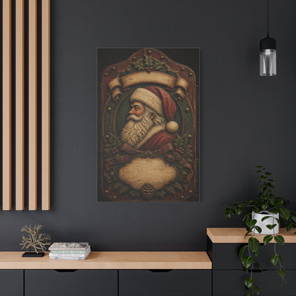 Heirloom Santa Wooden Plaque Wall Art & Canvas Print