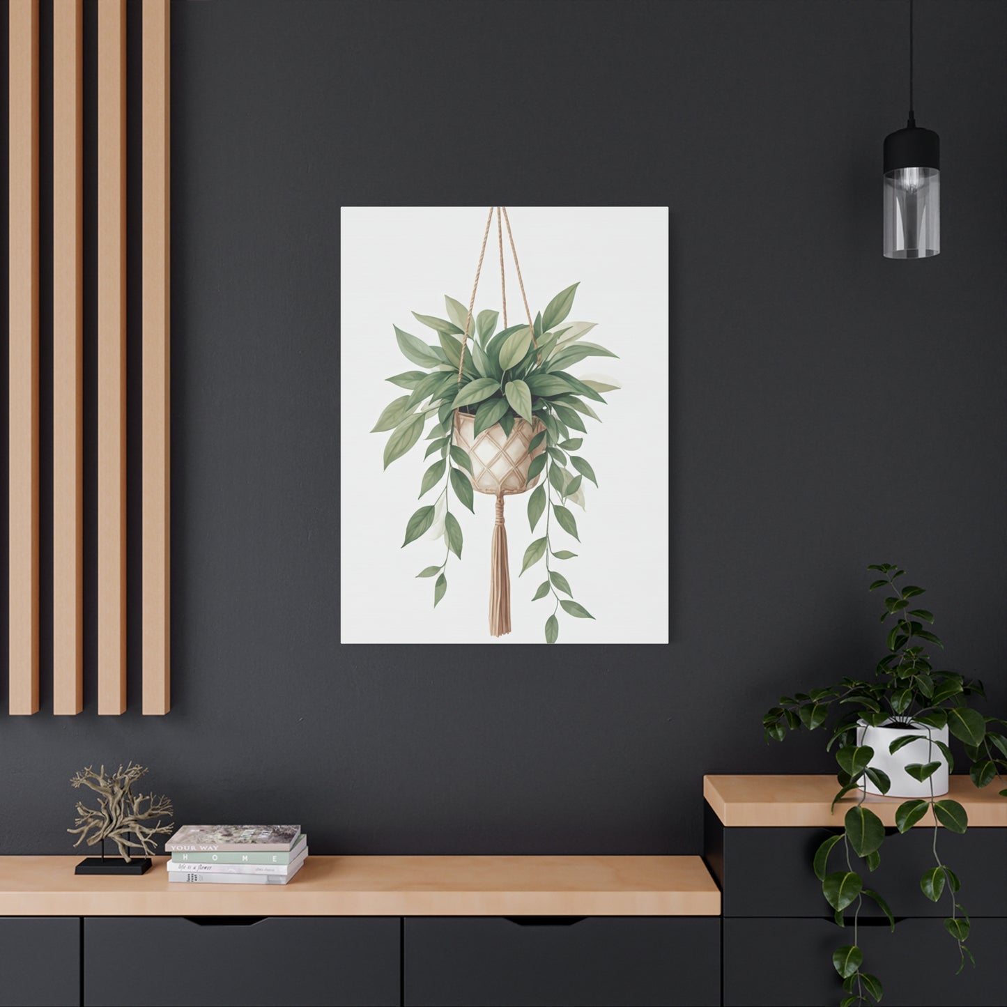 Hanging Plant Serenity Wall Art & Canvas Prints